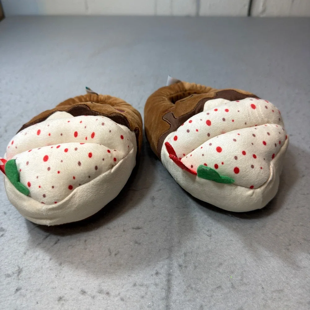 Squishmallows Plush Slippers Kids Size Small Brown Hot Cocoa Sundae Holiday Gift
